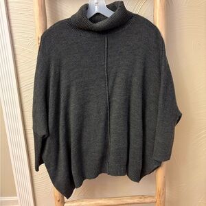 Lumiere Dark Gray Turtleneck Sweater